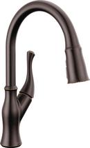 Single Handle Pull Down Kitchen Faucet in Venetian Bronze