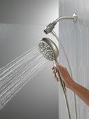 Delta Faucet Satin Nickel Multi Function Full Body, Full Spray w/ Massage, Massaging spray, Pause, Shampoo Rinsing spray and Shampoo Rinsing spray with Massage Showerhead 