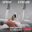 Delta Faucet SpotShield Stainless Single Handle Pull Down Kitchen Faucet 