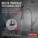 Delta Faucet SpotShield Stainless Single Handle Pull Down Kitchen Faucet 