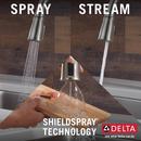 Delta Faucet SpotShield&reg; Stainless Single Handle Pull Down Kitchen Faucet 