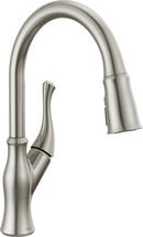 Delta Faucet SpotShield&reg; Stainless Single Handle Pull Down Kitchen Faucet 
