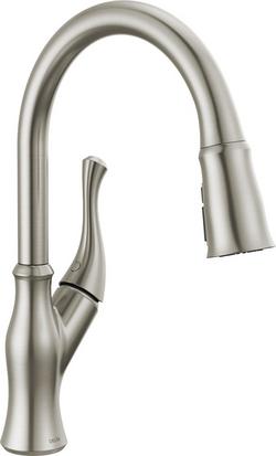 Single Handle Pull Down Kitchen Faucet in SpotShield&reg; Stainless