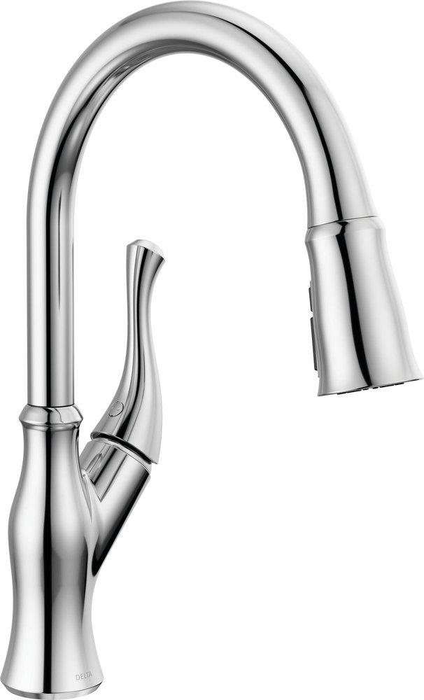Delta Faucet Chrome Single Handle Pull Down Kitchen Faucet 