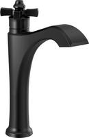 Single Handle Monoblock and Vessel Filler Bathroom Sink Faucet in Matte Black 