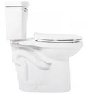 Signature Hardware White 1.28 gpf Elongated Floor Mount Two Piece Toilet 