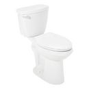Signature Hardware White 1.28 gpf Elongated Floor Mount Two Piece Toilet 