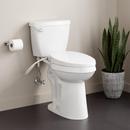 Signature Hardware White 1.28 gpf Elongated Floor Mount Two Piece Toilet in White 