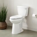 Signature Hardware White 1.28 gpf Elongated Floor Mount Two Piece Toilet in White 