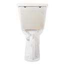 Signature Hardware White 1.28 gpf Elongated Floor Mount Two Piece Toilet in White 