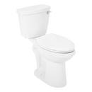 Signature Hardware White 1.28 gpf Elongated Floor Mount Two Piece Toilet in White 