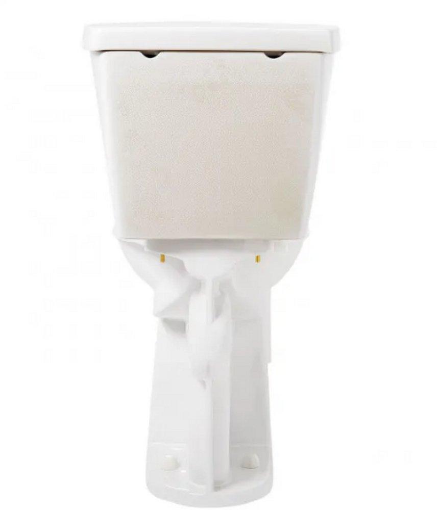 Signature Hardware White 1.28 gpf Elongated Floor Mount Two Piece Toilet in White 