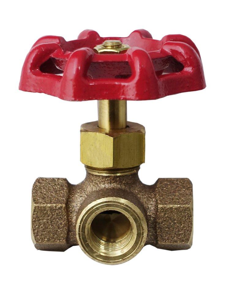 1/4 in. 3 Way Brass Valve 