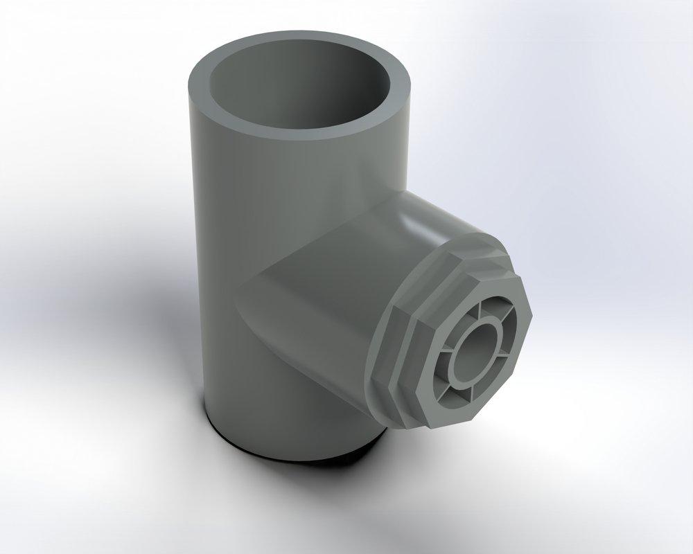 ENDURA SEPARATION TECHNOLOGIES Socket Sch. 80 CPVC TEE 