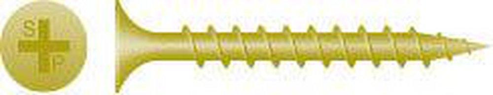 Intercorp Yellow Zinc #8 Bugle Head Drywall Screw 