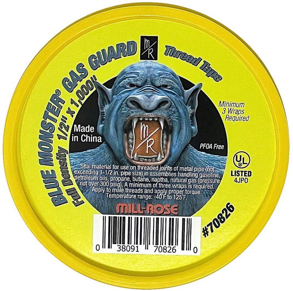 1/2X1000 BLUE MONSTER YELL TEF TAPE 