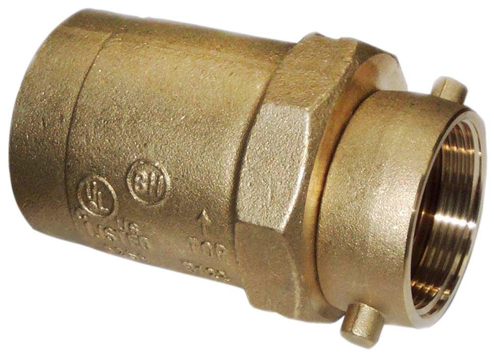 3 in. x 2-1/2 in. FNPT x FNST Brass Check Snoot 