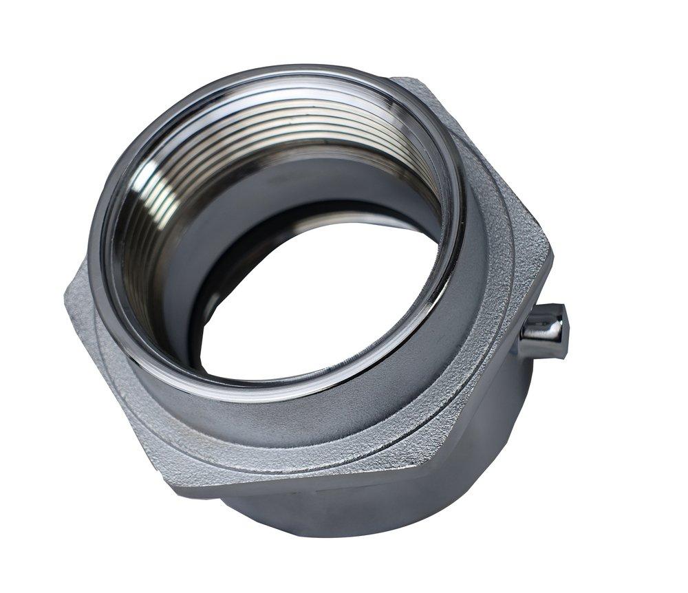 2-1/2 in. FNPT x FNST Polished Chrome Open Snoot 