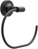 Liberty Hardware Matte Black Round Open Towel Ring 