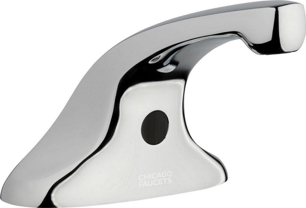 Chicago Faucets Polished Chrome Sensor Bathroom Sink Faucet 