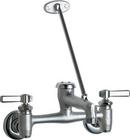 Two Handle Wall Mount Service Faucet in Chrome