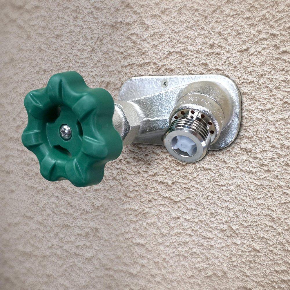 PRIER Products Satin Nickel 1/2 in. MIP x Sweat Anti-Siphon Non-Freeze Standard Wall Hydrant 