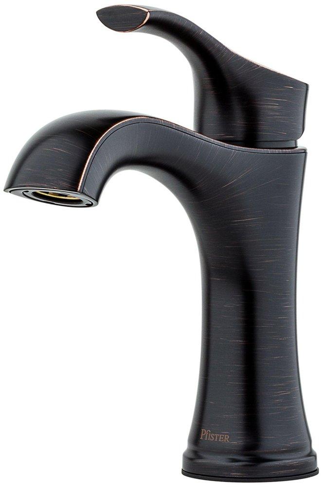Single Handle Bathroom Sink Faucet in Tuscan Bronze 