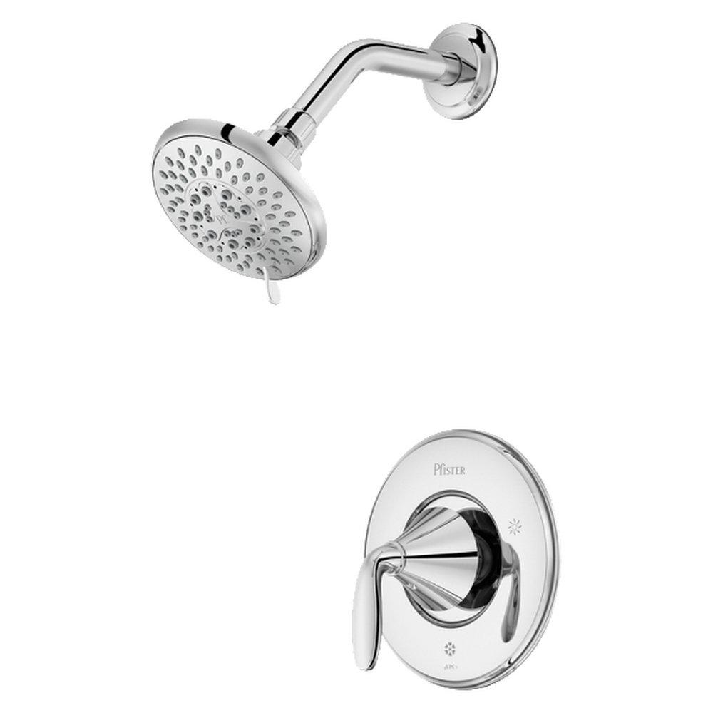 Single Handle Multi Function Shower Faucet in Polished Chrome 