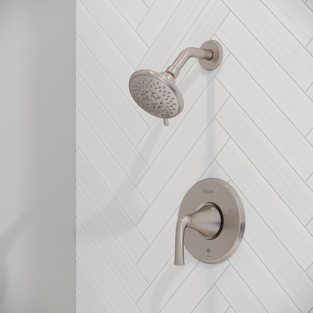 Pfister Spot Defense Brushed Nickel Single Handle Multi Function Shower Faucet (Trim Only) 