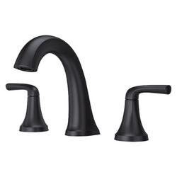 Two Handle Widespread Bathroom Sink Faucet in Matte Black