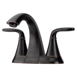 Two Handle Centerset Bathroom Sink Faucet in Tuscan Bronze