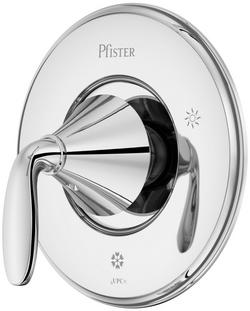 Single Handle Valve Trim in Polished Chrome (Trim Only)
