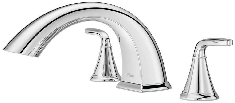 LF WINFIELD 2-HANDLE ROMAN TUB TRIM IN POLISHED CHROME CP 