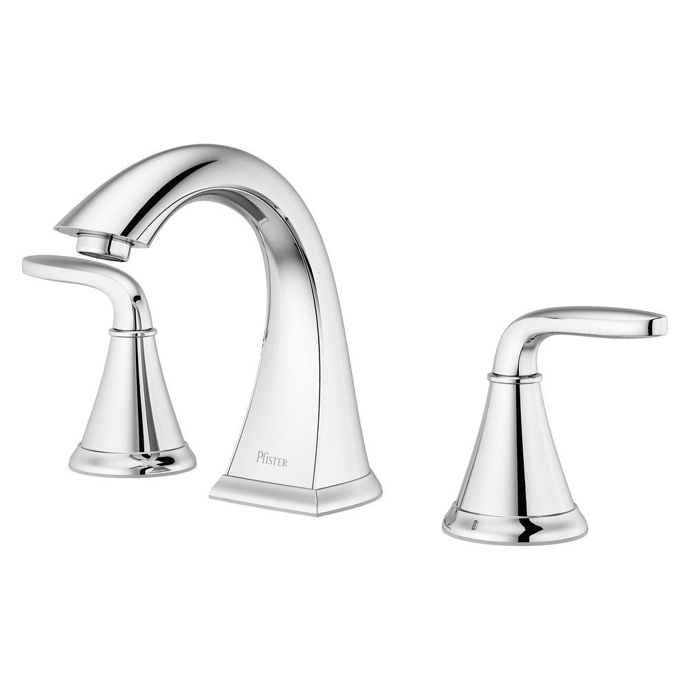 CCY LF 1.2 GPM WINFIELD 2-HANDLE 8 WIDESPREAD BATHROOM FAUCET IN POLISHED CHROME CP 