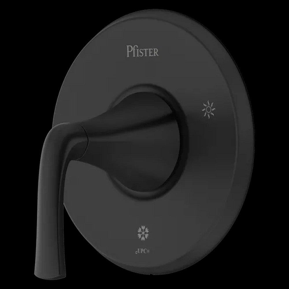 Pfister Matte Black Single Handle Bathtub & Shower Faucet (Trim Only) 