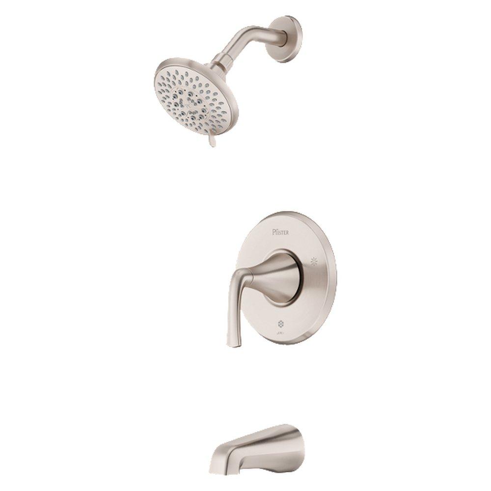 Pfister Spot Defense Brushed Nickel Single Handle Multi Function Bathtub & Shower Faucet  (Trim Only) 