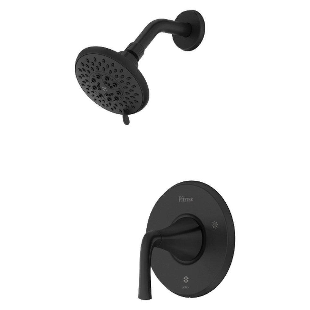 Pfister Matte Black Single Handle Multi Function Shower Faucet (Trim Only) 