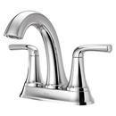 Two Handle Centerset Bathroom Sink Faucet in Polished Chrome