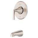 Single Handle Wall Mount Tub Filler in Spot Defense Brushed Nickel 