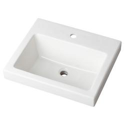 Drop-in Bathroom Sink in White