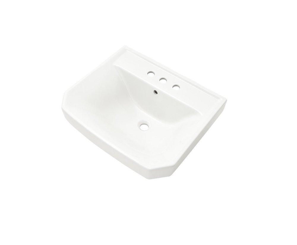 Gerber Plumbing White Pedestal Bathroom Sink 