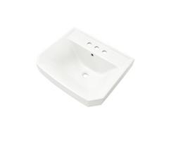 Pedestal Bathroom Sink in White