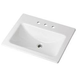 Drop-in Bathroom Sink in White