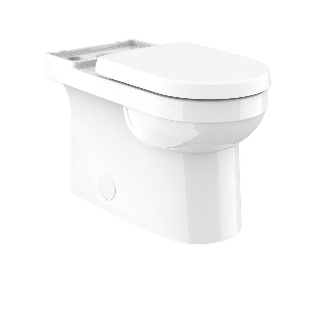 Gerber Plumbing White Elongated Floor Mount Toilet Bowl 