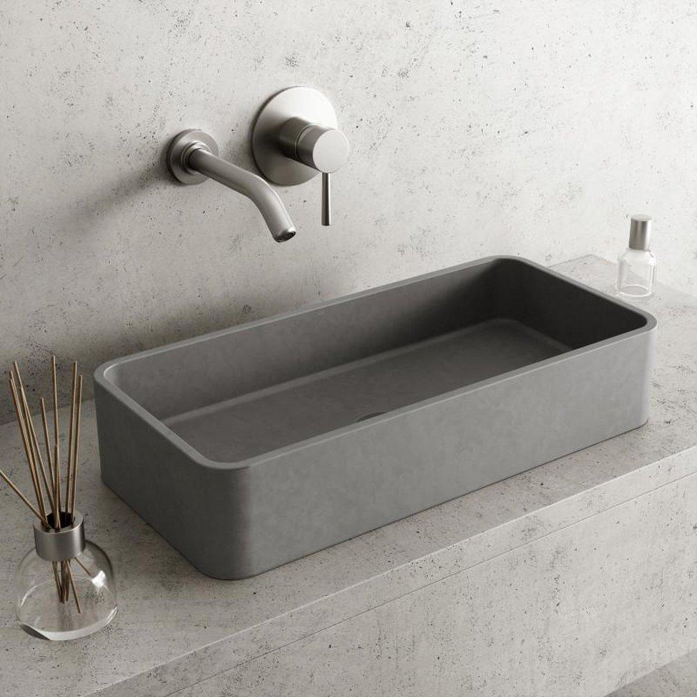 VIGO Grey Self-rimming/Drop-in Bathroom Sink 