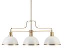 Globe Electric Company Matte White 36-1/3 x 59-1/2 in. 60W 3-Light 1-Tier Chandelier 