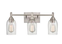 3-Light Vanity Fixture in Brushed Nickel