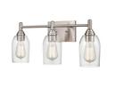3-Light Vanity Fixture in Brushed Nickel 
