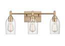 60W 3-Light Vanity Fixture in Modern Gold