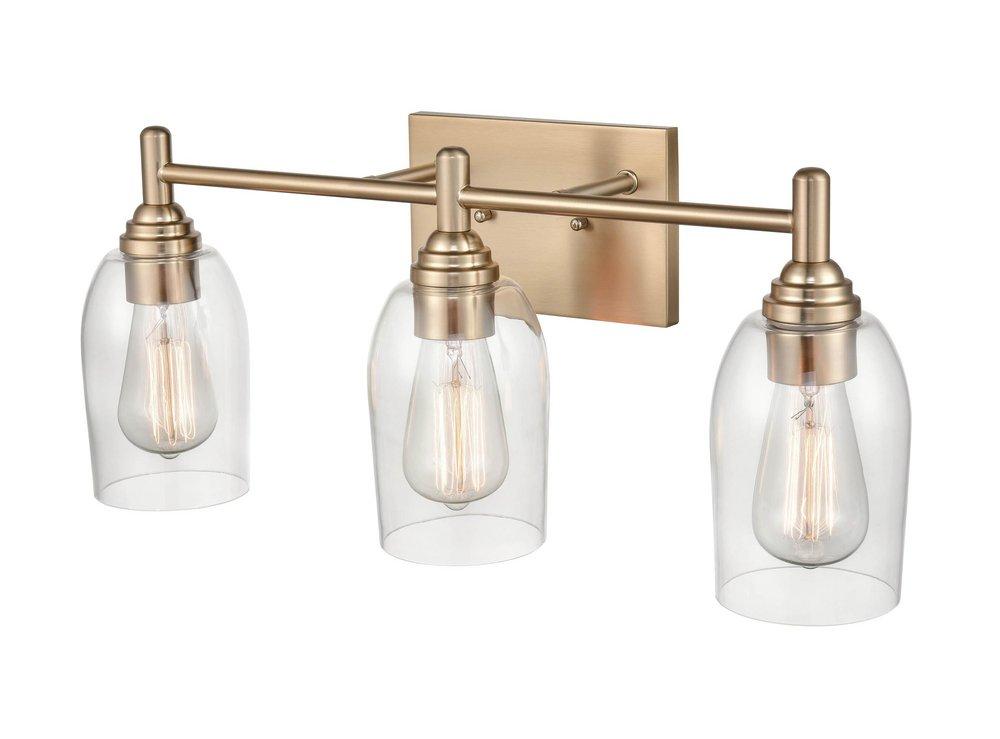 Millennium Lighting Modern Gold 3-Light Vanity Fixture 